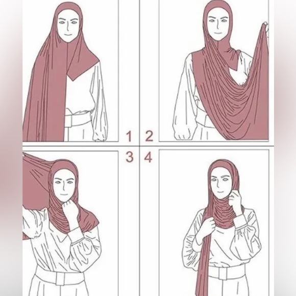 Jersey hijab instant hijab ready to wear hijab - Picture 3 of 3